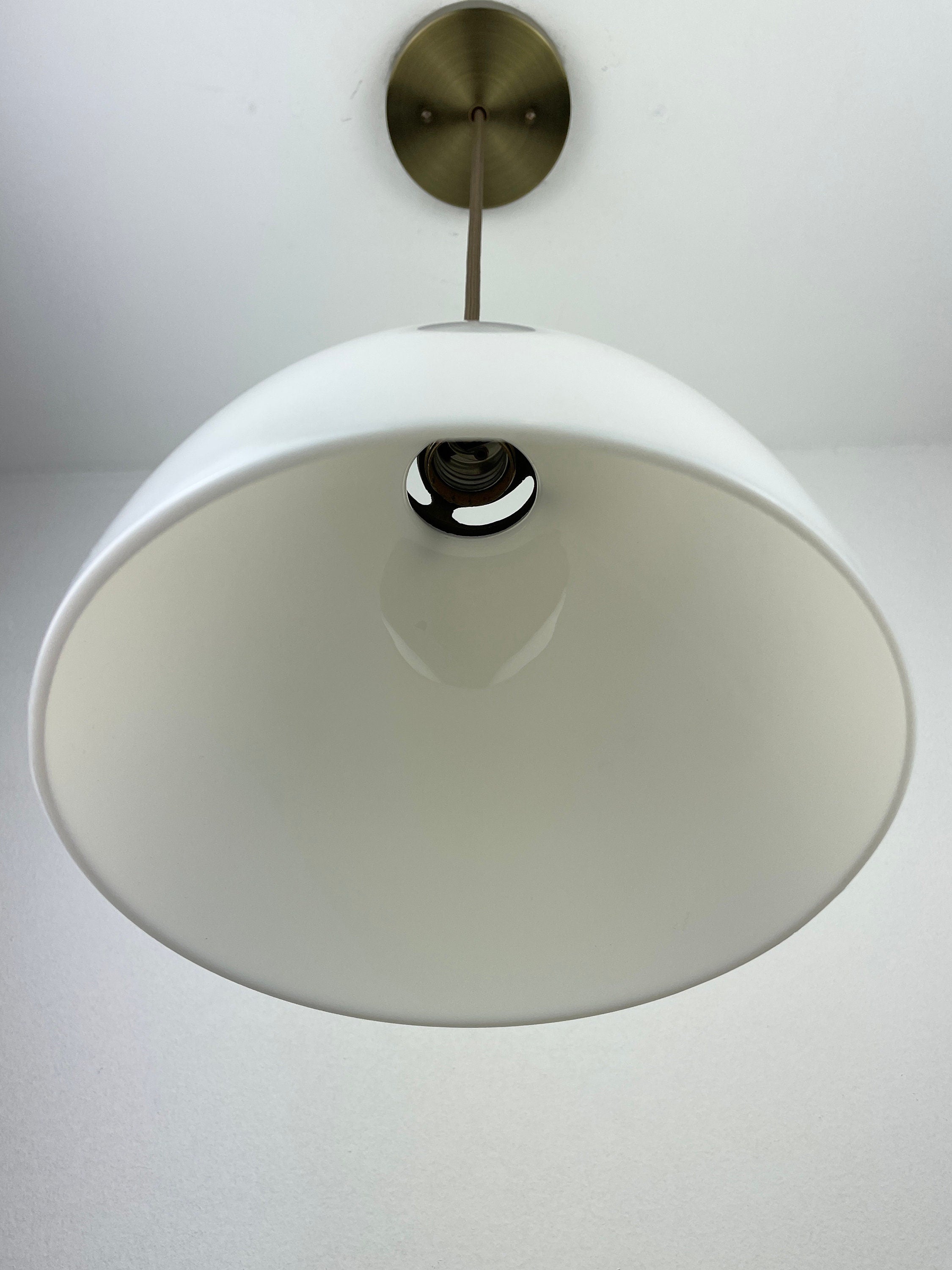 Victorian Dome Shaped Milk Glass 8