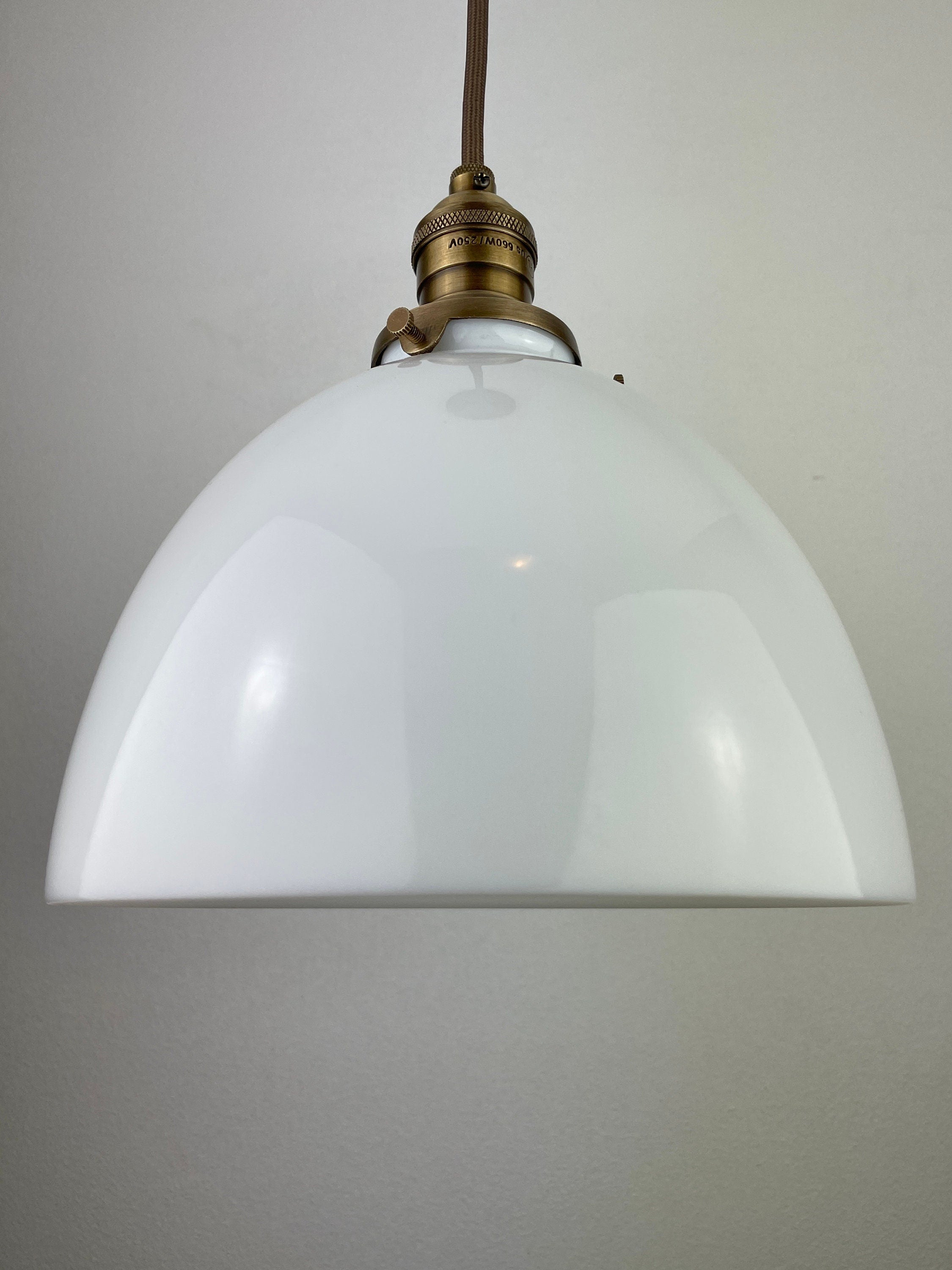 Victorian Dome Shaped Milk Glass 8