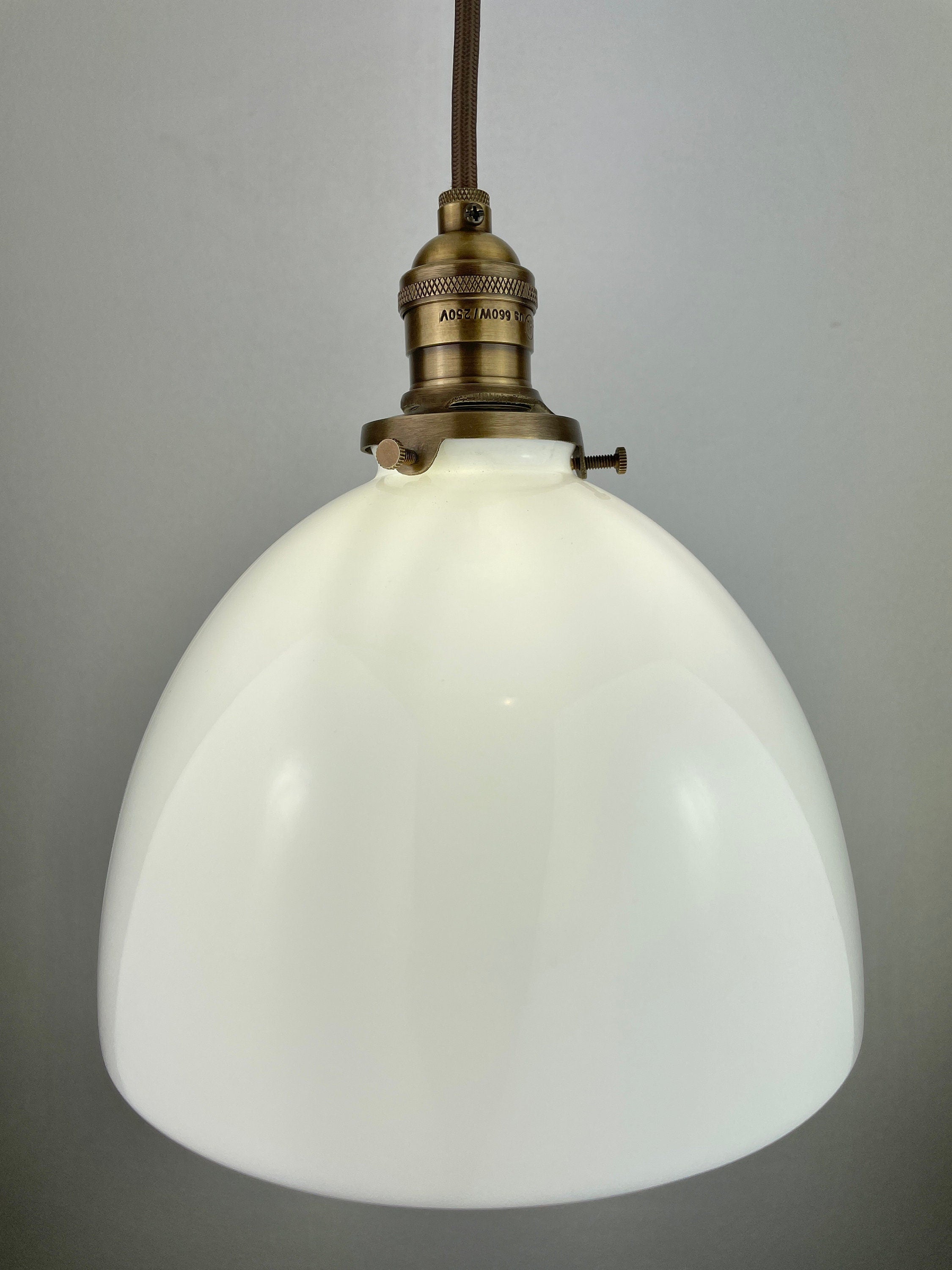Victorian Dome Shaped Milk Glass 8