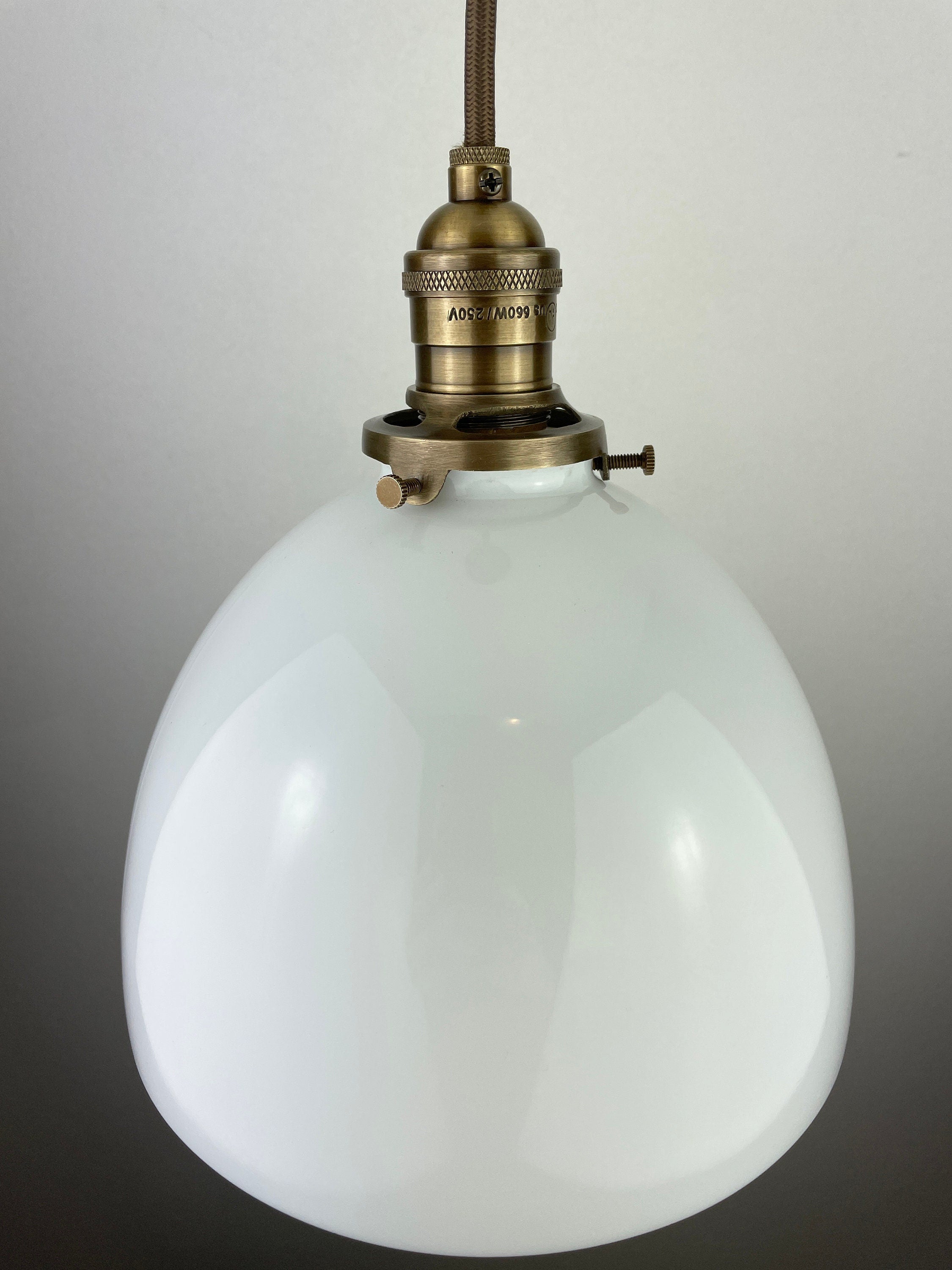 Victorian Dome Shaped Milk Glass 8