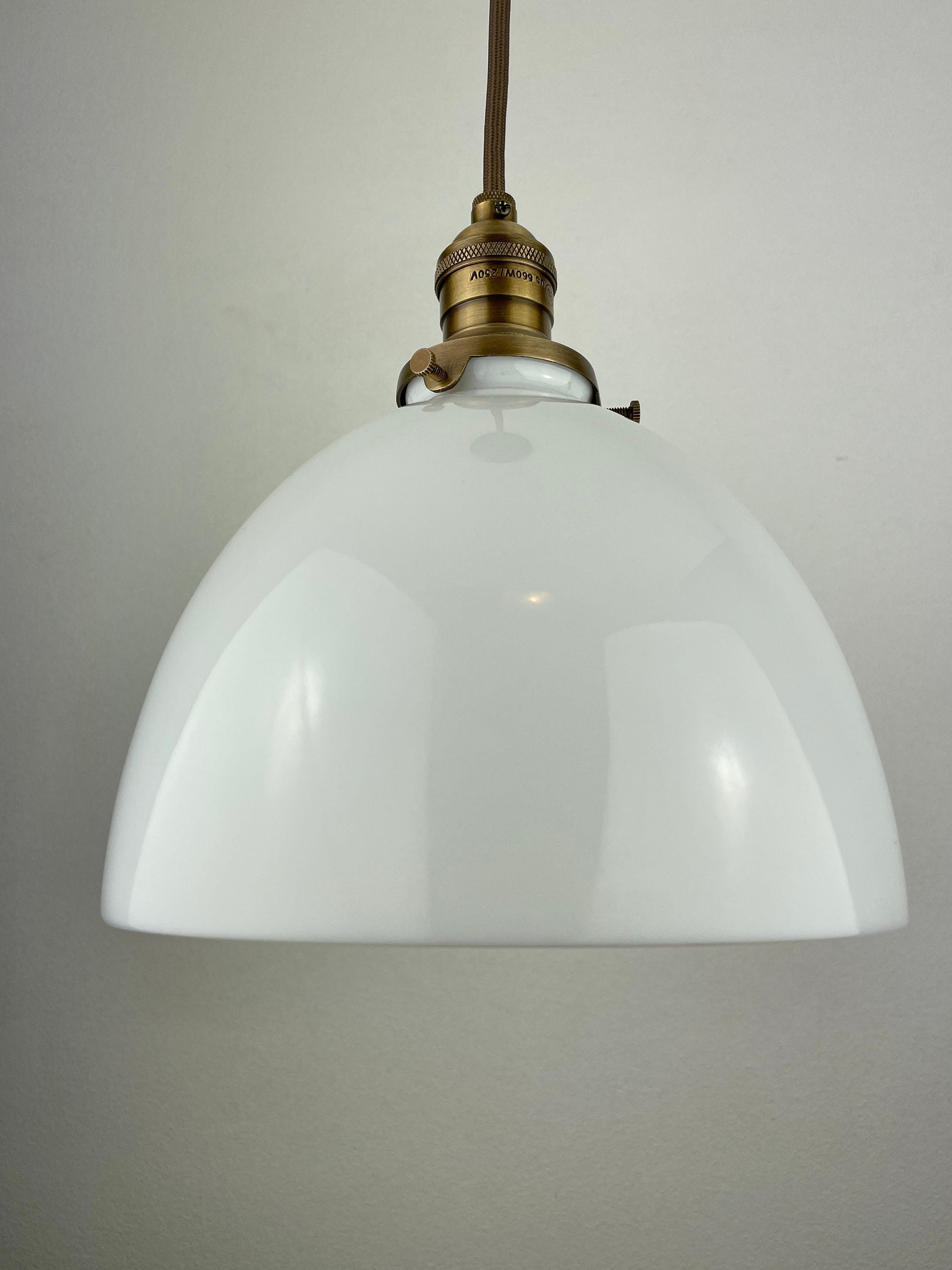 Victorian Dome Shaped Milk Glass 8